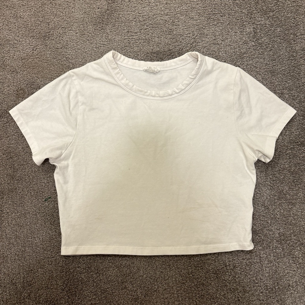 Cotton On White Crop Top